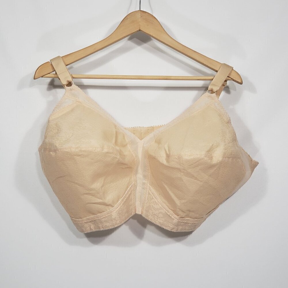 Playtex 18 Hour Full Coverage Wireless Bra 48 DD Beige Color